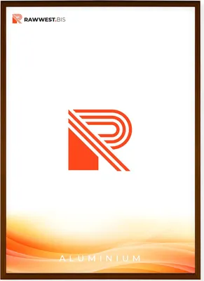 Produktbild von RAWWEST.BIS Alu Bilderrahmen 70x100 cm mit Plexi Rahmen für Bilder und Poster, Braun