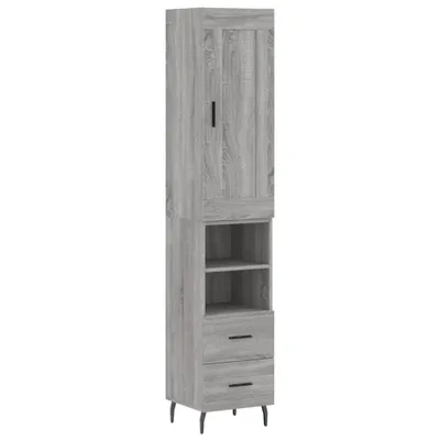 Zdjęcie produktu dla vidaXL Deska barowa szara sonoma 34,5x34x180 cm Materiał drewnopochodny