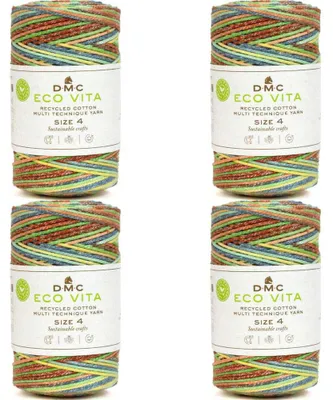Produktbild von 4x DMC Eco Vita 4 Multi-Technique – Recycelte Baumwolle (250g/200m) (Color 104)