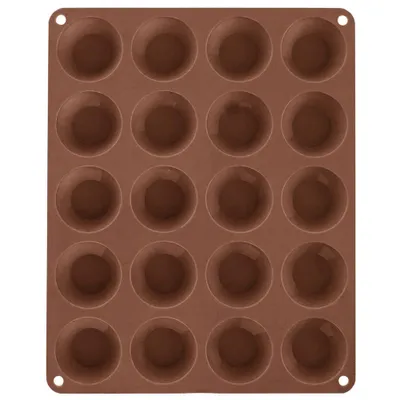 Produktbild von Orion Silikonbackform für Mini-Muffins braun (für 20 Stück)