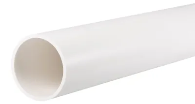 PVC-Rundrohr 45,2 mm ID 50 mm AD 0,35 m weiß
