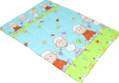 Produktbild von Spielmatte Spieldecke Krabbeldecke Kinder Baby Decke Baumwolle - 22 - Schaf Türkis
