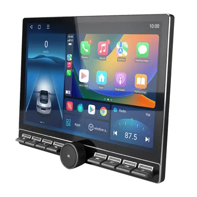 Produktbild von 13 Zoll Android Radio 128GB für VW Multivan T5 2008-2015 Carplay Android Auto Navi Lenkradsteuerung 4G LTE Bluetooth RDS WIFI DSP GPS DAB+ mit Knopf