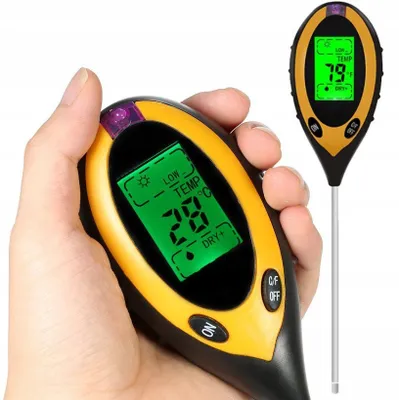 Produktbild von Säuremesser Gartenmessgerät Boden Ph Tester 4-In-1 Led-Display