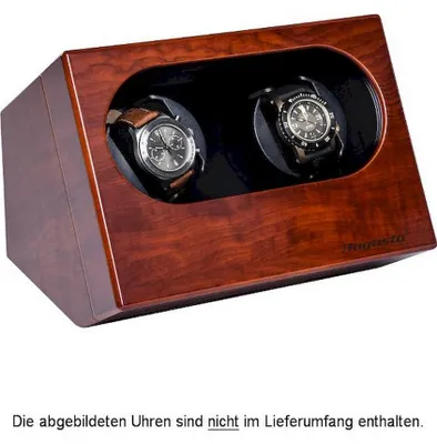 Produktbild von Augusta - Uhrenbeweger für zwei Uhren Bubinga holzfarben - 5569.241