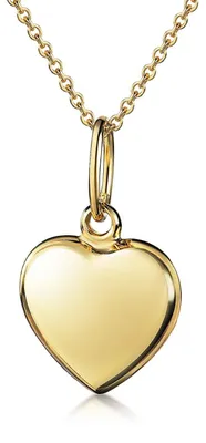 Immagine prodotto di Materia collana cuore oro 375 donne ragazze 1,1g - ciondolo cuore piccolo con catena oro 42cm in scatola per gioielli GKA-5