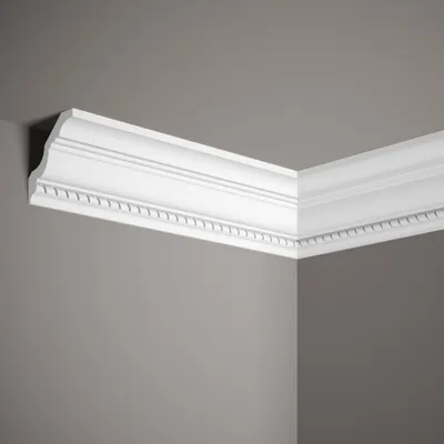 Produktbild von Mardom Deckenleiste MDA106 Profoam 75 x 75 x 2000 mm Weiß Stuckleiste bauchig
