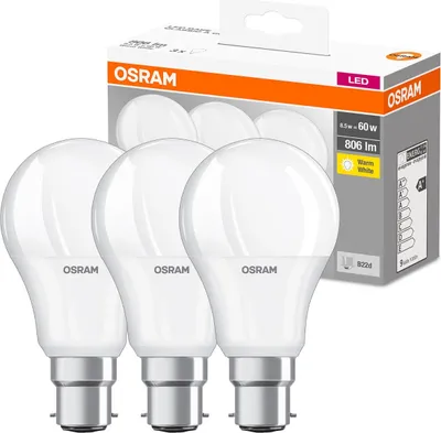 Obrázok produktu pre Osram 4052899961531, 8,5 W, 60 W, B22d, 806 lm, 10000 h, Teplá biela