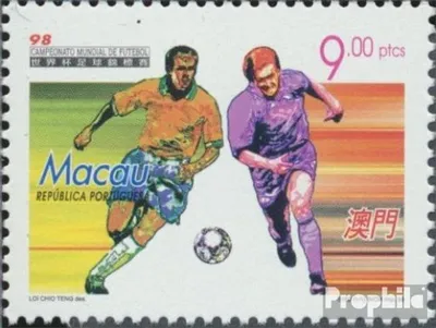 Produktbild von Briefmarken Macau 1998 Mi 976 (kompl.Ausg.) postfrisch Fußball-WM 98