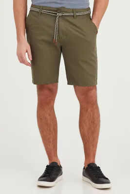 Produktbild von BLEND BHMennok Herren Leinenshorts kurze Leinenhose Bermuda mit Gürtel Regular fit