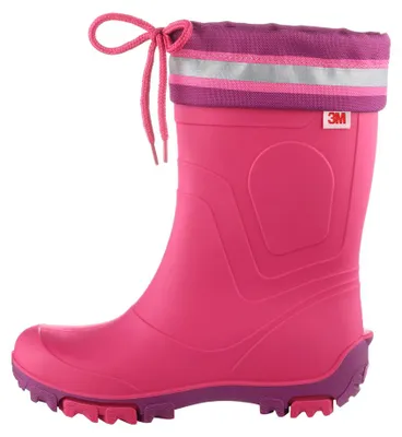 Produktbild von Bockstiegel Kinder Gummistiefel Regenstiefel Bente Uni – Kinderstiefel Gummi Stiefel Leicht Mädchen Jungen in Fuchsia Größe 32 bis 33