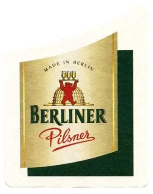Produktbild von Berliner Pilsener Bierdeckel 60 stk Untersetzer Premium Bier Pilsener Deckel