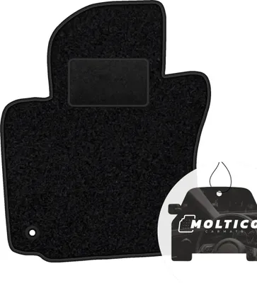 Produktbild von moto-MOLTICO Fahrer Fußmatte Auto Velours Fahrerseite Autoteppiche Schwarz Fahrermatte 1-teilig passend für Seat Altea 2004-2015