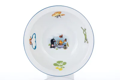 Zdjęcie produktu dla Miseczka dziecięca Thun 1794, Praktik, czeska porcelana, 16 cm, niebieski pasek, Thun