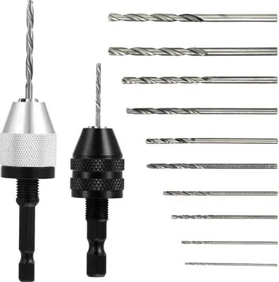 Produktbild von Schraubendrehmaschine 2er Set 10 Stück 1/4 Zoll Zahnradbohrer Schnellwechseladapter