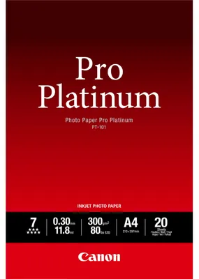 Produktbild von Canon PT-101 A 4, 20 Blatt Photo Paper Pro Platinum 300 g