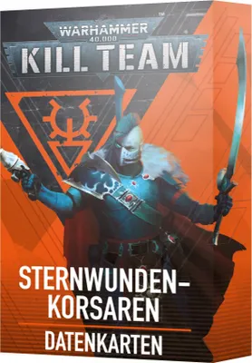 Produktbild von Warhammer 40.000 Kill Team Sternwunden Korsaren Datenkarten