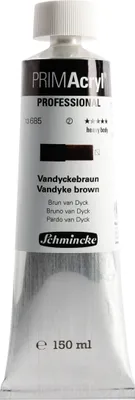 PRIMAcryl - Vandyckebraun - 150ml Feinste Künstler Acrylfarbe Schmincke 13 685 019