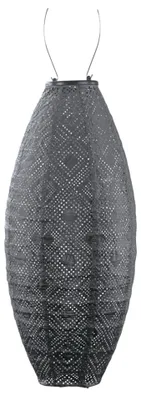 Produktbild von LUMIZ Gartenbeleuchtung - Außenleuchten - Mosaic Langes Oval - Solarlamp - 20cm - Dunkelgrau
