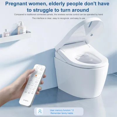 Zdjęcie produktu dla Smartmi Inteligentna podgrzewana deska sedesowa ze zdalnie sterowaną suszarką ciepłego powietrza i regulacją temperatury wody i wiatru