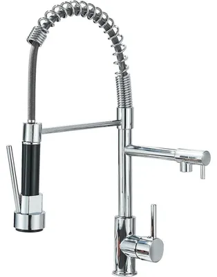 Zdjęcie produktu dla Bateria kuchenna wysuwana, obrotowa o 360°, z dwoma trybami strumienia, chromowana