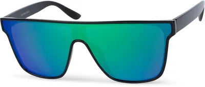 Produktbild von styleBREAKER Uni Shield Monoglas Sonnenbrille, Polycarbonat Glas und Kunststoff Rahmen, Retro Nerd Style 09020108