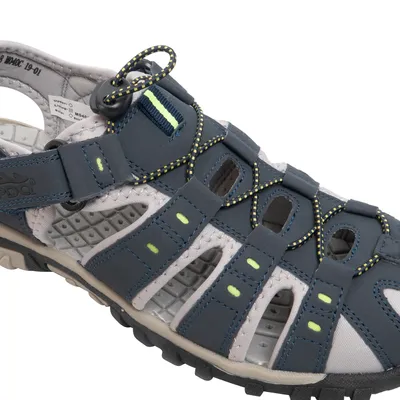 Image de PDQ Sandales / Trekking Sandales Hommes DF555 (45,5 EU) (Gris/Rouge)
