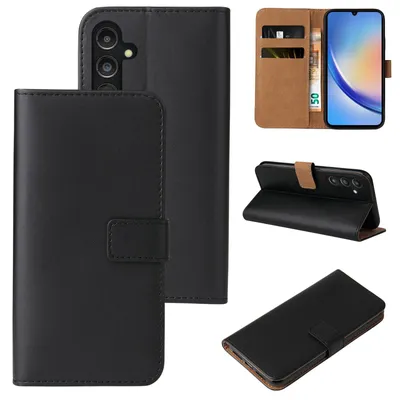Produktbild von Handyhülle für Samsung Galaxy A15 / A15 5G Klapphülle Bookcase Flip Cover Hülle Handy Tasche Etui Farbe: Schwarz