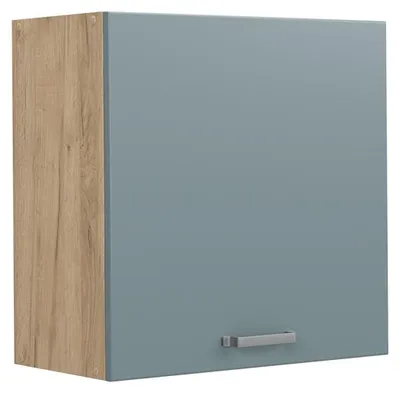 Productafbeelding van Hangkast Vicco R-Line Blauw-grijs/Goudkleurig Eiken 60 cm met 1 deur, Model 65813