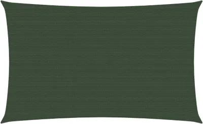 Image de Voile d'ombrage 160 g/m² vert foncé 5x8 m HDPE