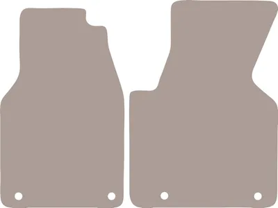 Immagine prodotto di Tappetini auto in velluto per Volkswagen Transporter T4 Multivan (1993-2001) - set di tappetini LUX beige (2 pezzi)