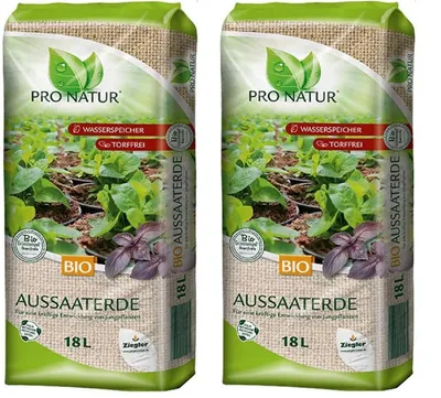 Produktbild von Pro Natur Aussaaterde 2 x 18 L
