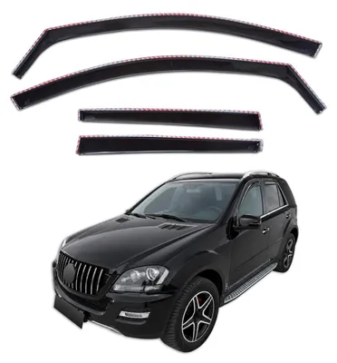 Obrázok produktu pre Okenné deflektory pre Mercedes M Class W166 2011-2019 4ks