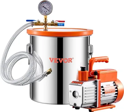 Produktbild von 5-Gallonen-Vakuumkammer 3,5 CFM einstufige Pumpe Entgasungskammer-Kit