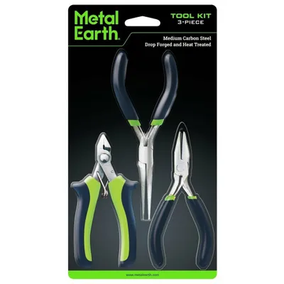 Produktbild von Fascinations Metal Earth MMT001 - 502696, Tool Kit Zangen-Set, Konstruktionsspielzeug, ab 14 Jahren