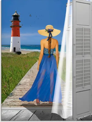 Produktbild von ARTland Glasbild Urlaub am Meer Größe: 60x80 cm