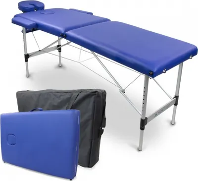 Produktbild von Mobiclinic, Klappbare Massageliege, Aluminium und Kunstleder, Höhenverstellbar, CA-01 Light, Kopfstütze, 2 Teile, 186x60cm, mit Tragetasche