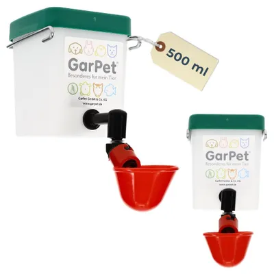 Produktbild von Beckentränke Küken Nager Hasen Hühner Geflügel Wasser Becken Tränke Trinkflasche 500 ml