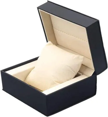 Zdjęcie produktu dla Eleganckie i funkcjonalne etui na zegarki Famanu - czarne, wykonane z skóry PU