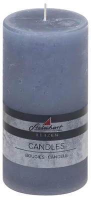 Produktbild von Stumpenkerze "Raureif" Rauchblau 150/78 mm
