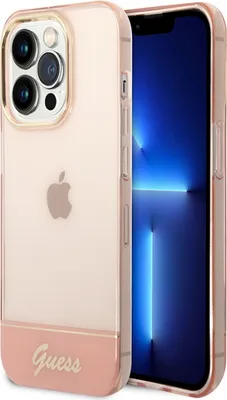 Produktbild von Guess Guhcp14Lhgcop Iphone 14 Pro 6,1"" Różowy/Pink Hardcase Transluzent