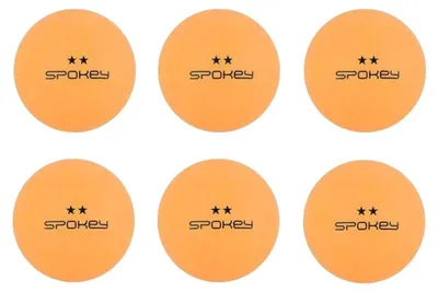 Image de Spokey - Balles de tennis de table « Skilled » (lot de 6) PP8277 (taille unique) (orange)