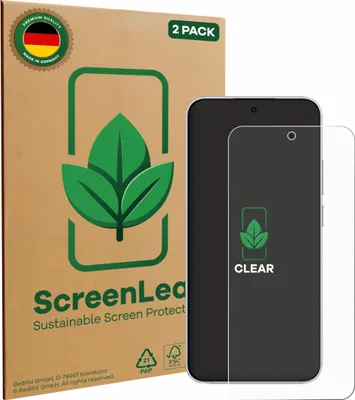 Produktbild von 2x ScreenLeaf Schutzfolie für Xiaomi Redmi Note 15 Pro 4G nachhaltiger Displayschutz Display Schutz Folie Klar Transparent