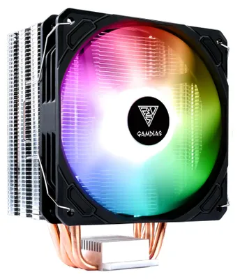 Obrázok produktu pre GAMDIAS E1-410, Vzduchový chladič, 12 cm, 720 ot/min, 2200 ot/min, Čierna