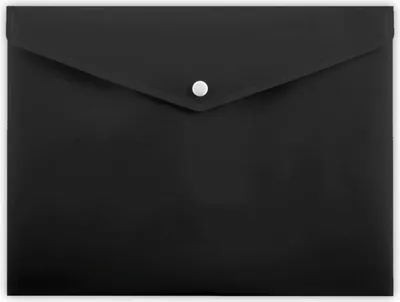 Produktbild von A4-Klappumschlag PP-113 schwarz PENMATE