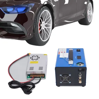 Imagen del producto de Compresor de aire PCP, 4500 PSI, 250W de potencia, presión máxima de 30 MPa, tiempo de carga de 13 minutos, función de seguridad de parada automática
