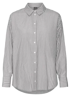 Produktbild von Vero Moda VMFANNI Shirt, Hemd, Erwachsener, Weiblich, Grau, Grey / Griffin, Einfarbig