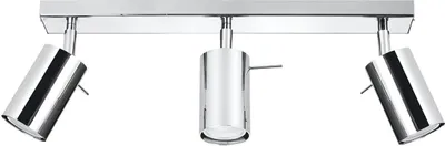 Immagine prodotto di Lampada a soffitto RING 3 cromo 3xGU10 10W acciaio 16x6x45cm Sollux Lighting