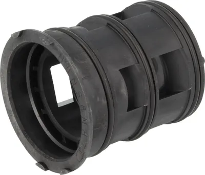 A black plastic adapter for a thermostat.