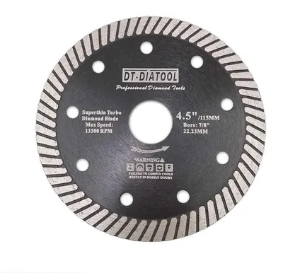 Productafbeelding van Diamantzaagschijf 115 mm x 22,23 mm, extra dun, voor porselein, tegels, marmer, keramiek, graniet, 1 stuk
